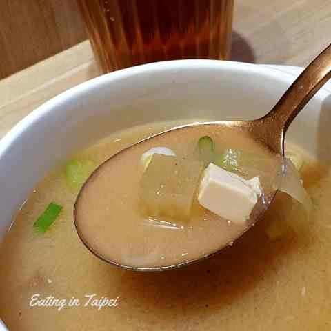 miso soup at Sanmo